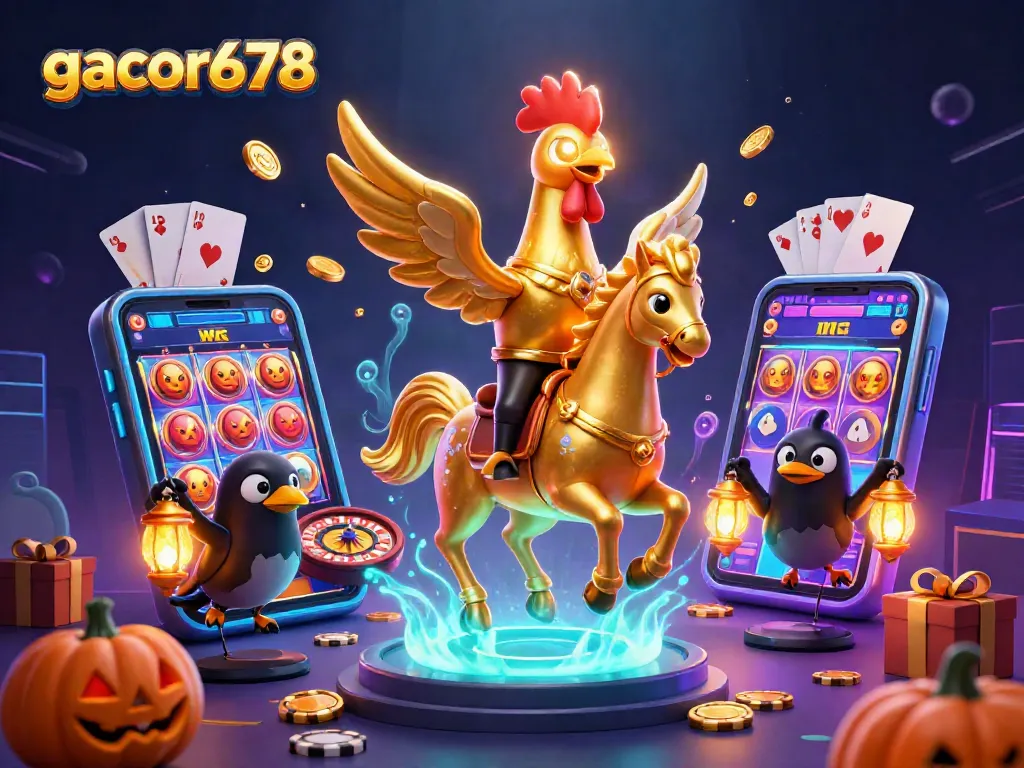 Spin the reels with gacor678 and uncover hidden treasures in a vibrant casino scene.