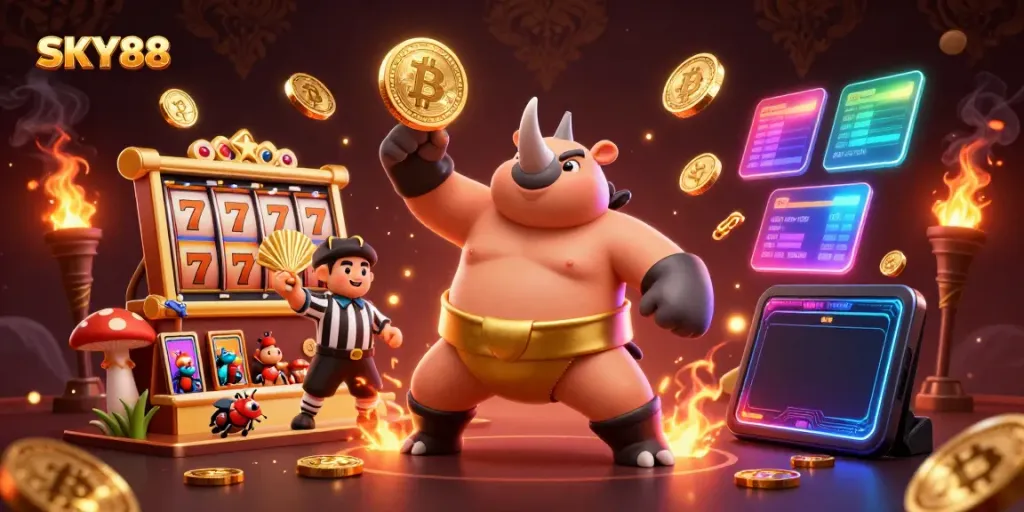 Experience thrilling gameplay at SKY88 with slots and a vibrant atmosphere filled with excitement!