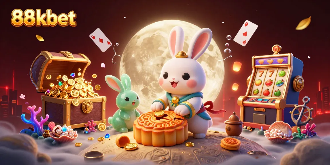 Experience the thrill of 88kbet with a vivid 3D scene featuring a vibrant casino environment.