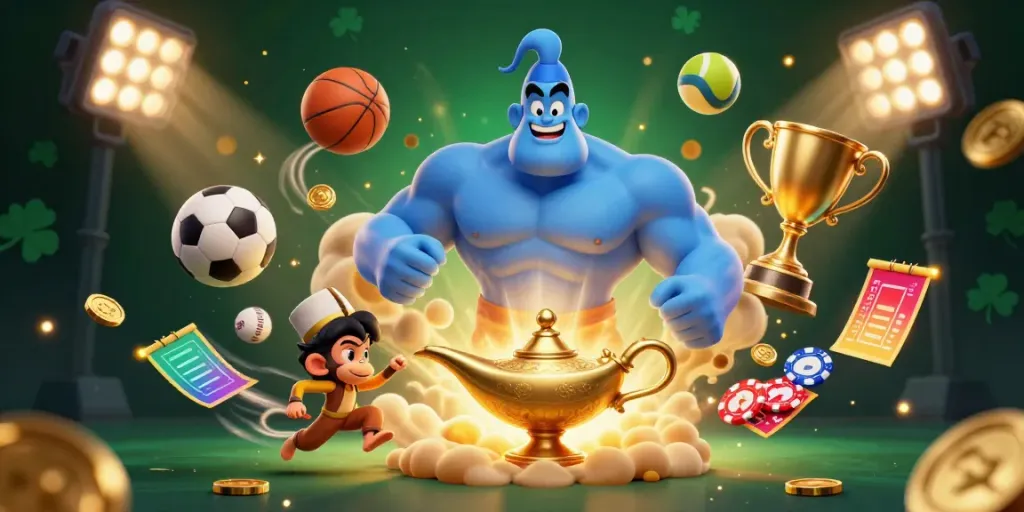 Experience thrilling gambling with KUWIN while playing epic games surrounded by sports elements.