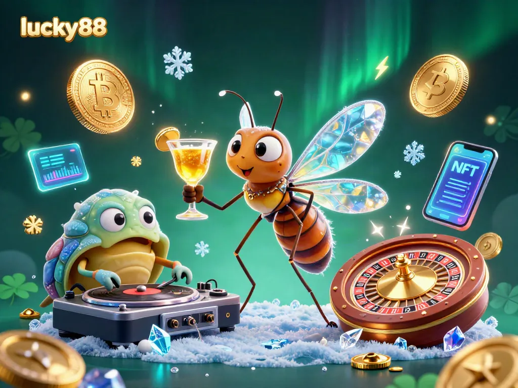 Engage with lucky88's unique casino atmosphere featuring nostalgic elements and dynamic cryptocurrency themes.