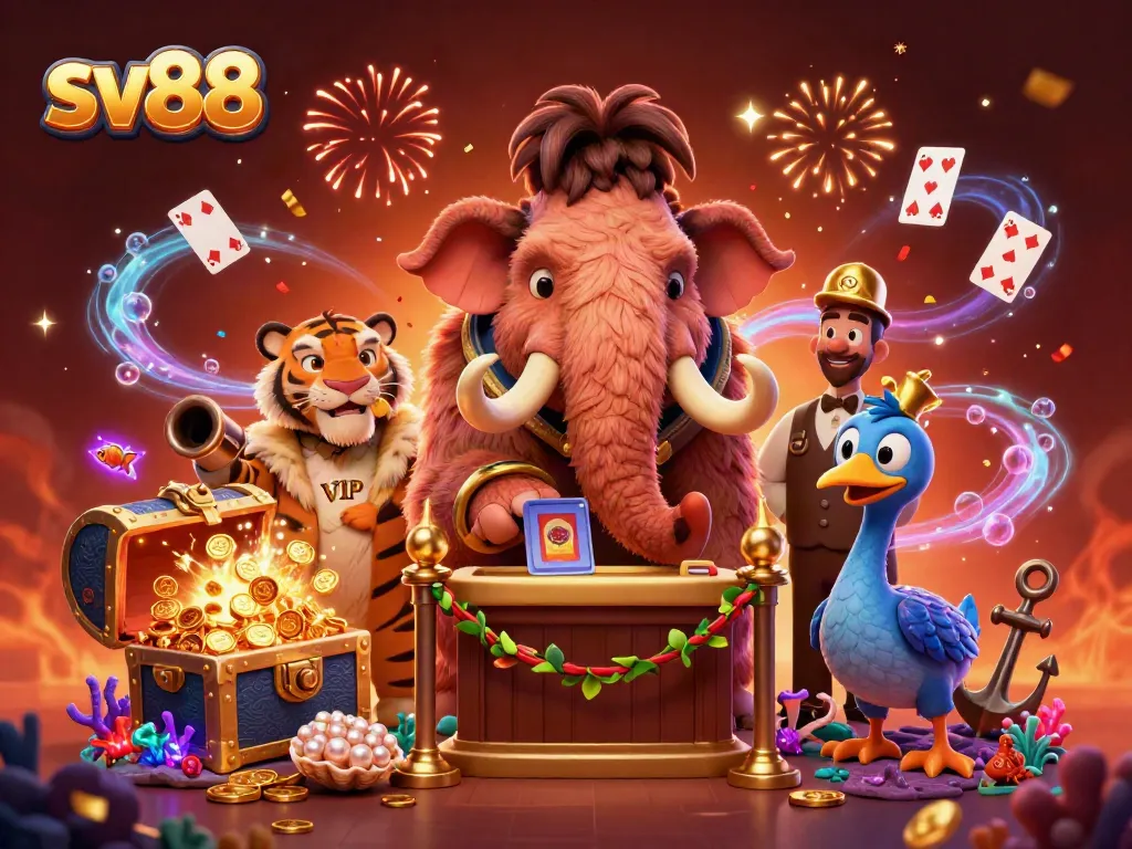 Engage in high-stakes gaming adventures at sv88 with luxurious casino characters checking IDs.