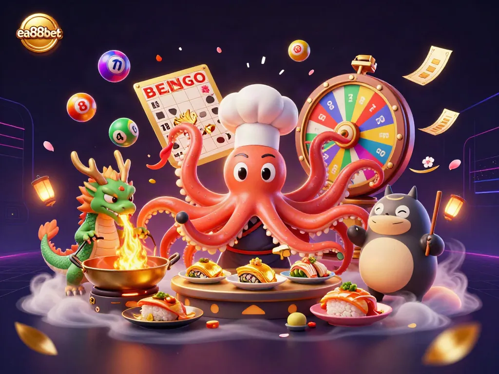 Engage in vibrant gameplay at ea88bet with colorful elements and characters illustrating online gaming excitement.