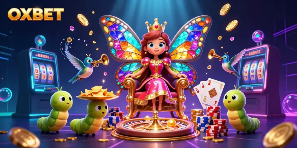 Experience the captivating world of casino entertainment with OXBET, showcasing 3D elements of slots and high-stake action.