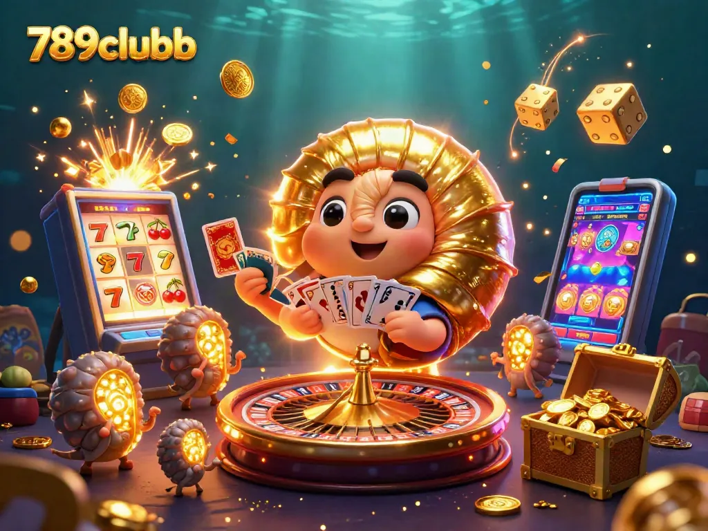 Engage with vibrant 789clubb casino action featuring a dynamic 3D nautilus roulette wheel scenario.