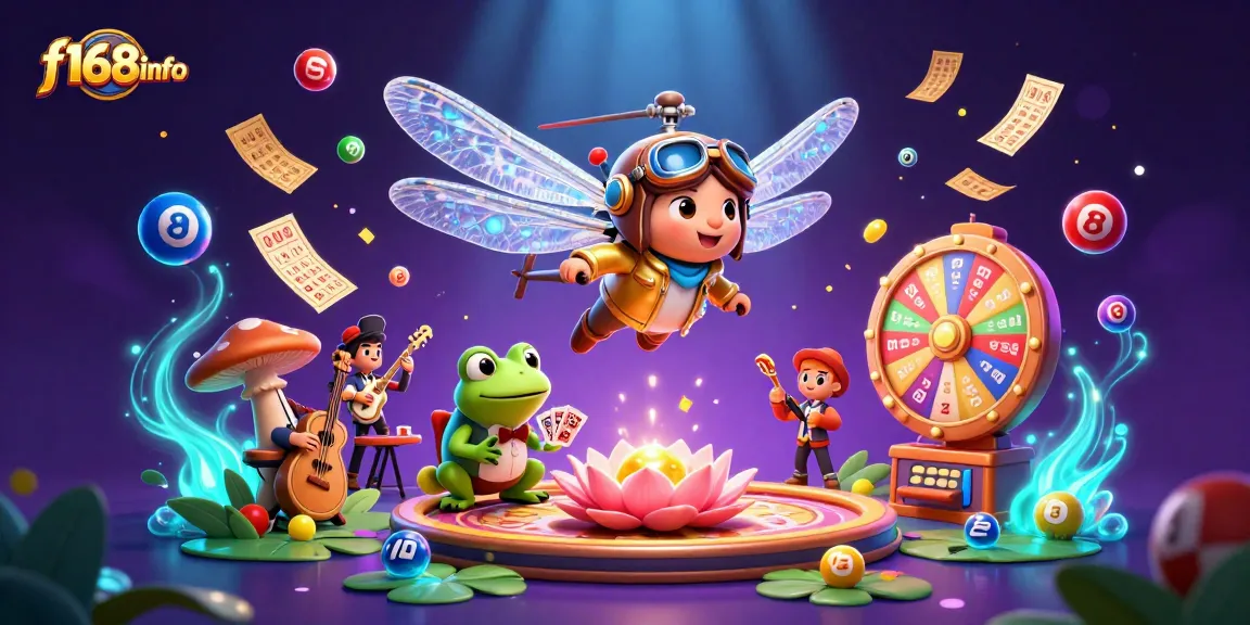 Experience thrilling gameplay with f168info's vibrant casino scene featuring lively characters and dynamic elements.