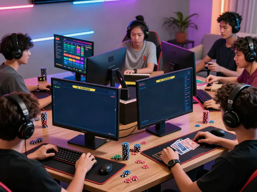 Exciting gaming experience at FIVE88 with players enjoying esports and casino games.